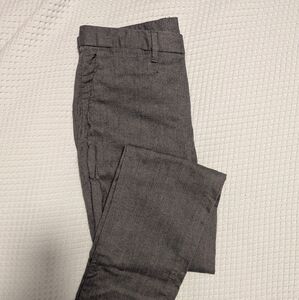 Gap grey flannel herringbone pants slim 29x34